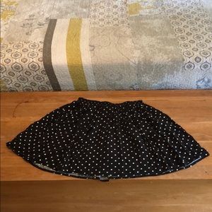 Flirty and cute black and white polka dot skirt